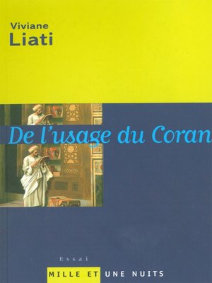 cover image of De l'usage du Coran